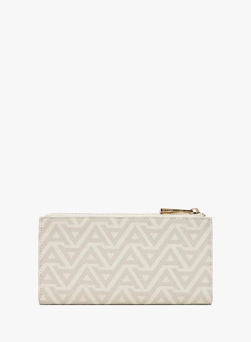 ALDO Theodosia Logo Detail Printed Wallet